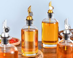 Glass Oil Bottles With Pourer