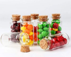 Small Glass Bottles with Cork Stoppers