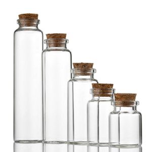 Glass Jars With Round Cork Lids