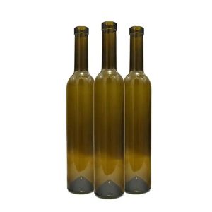 Amber Glass Ice Wine Bottles