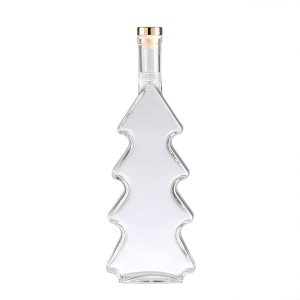 Christmas Tree Glass Bottle