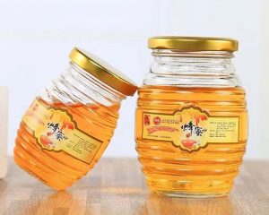 Glass Honey Containers with Lids