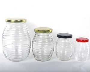 Glass Honey Pot Jars with Lids