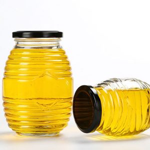 Glass Honey Pots