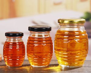 Glass Honey Pots with Lids