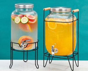 Glass Jar Beverage Dispensers