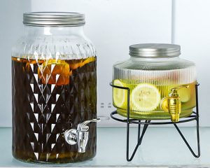Glass Jar Drink Dispensers