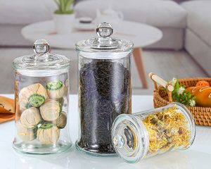 Glass Jars With Sealed Lids