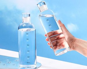 Glass Water Bottles With Time