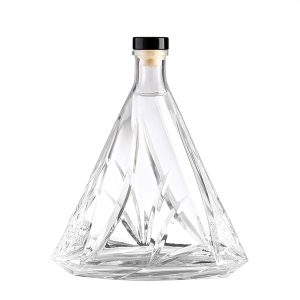 Triangle Crystal Whiskey Bottle