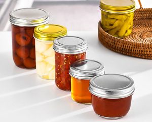 Wide Mouth Airtight Glass Jars