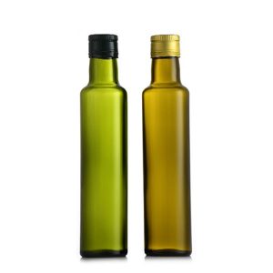 250ml Round Olive Oil Glass Bottles with Caps