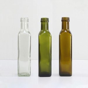 250ml Square Glass Bottles For Olive Oil