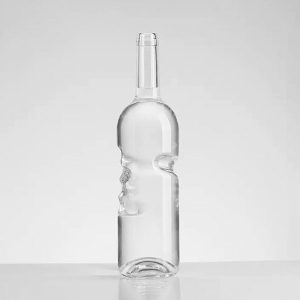 750ml Finger Clear Glass Wine Bottle