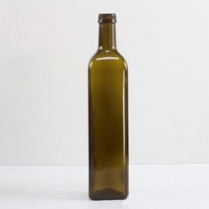 750ml Square Amber Olive Oil Bottle