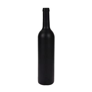 Black Glass Wine Bottle