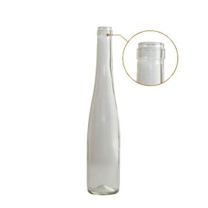 Clear Empty Glass Wine Bottle