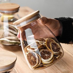 Dry Fruit Glass Jars with Lids