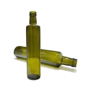 Empty Glass Olive Oil Bottles
