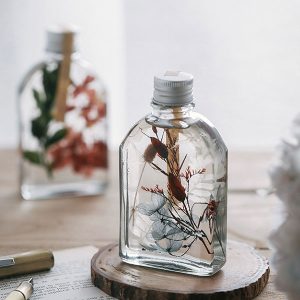 Flat Glass Bottle for Home Decorative