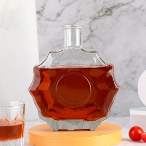 Flower Shaped Whiskey Bottle Container