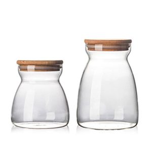Glass Food Jars With Bamboo Lids