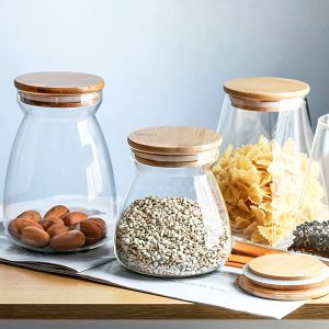Glass Food Storage Jars With Lids