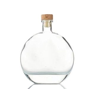 Glass Whiskey Bottle With Cork