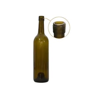 Glass Wine Bottle with Strew Cap 750Ml