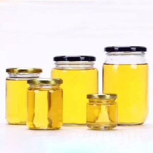 Round Glass Honey Jars in Bulk