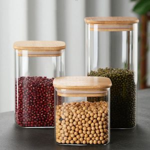 Square Glass Storage Containers With Lids