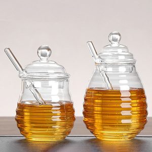 Glass Honey Pots With Dipper Bulk