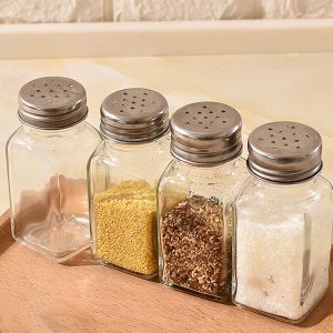 Glass Spice Bottles With Shaker Lids