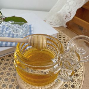 glass honey bear jars