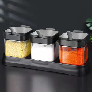 Square Spice Jars With Lids