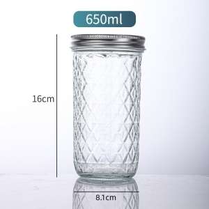 Glass Vintage Honey Jars 100ml 200ml 250ml 300ml 500ml 650ml