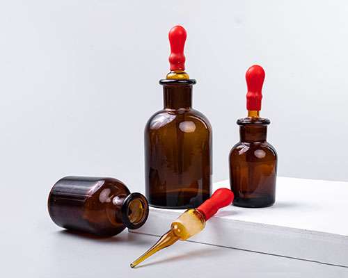 Amber Glass Liquid Dropper Bottles
