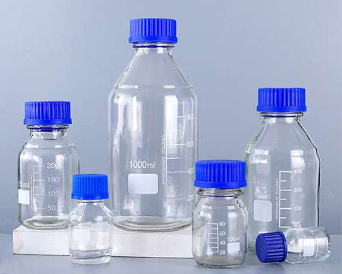 Clear Glass Chemical Reagent Bottles