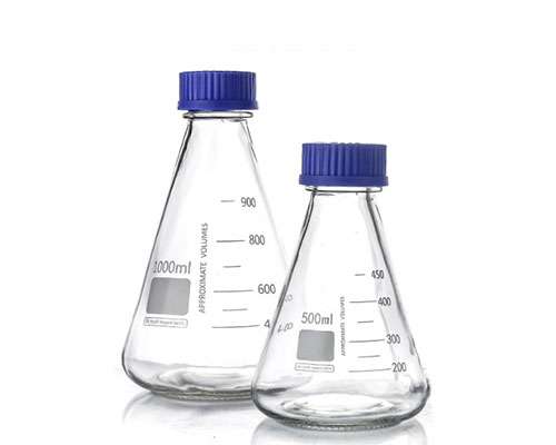 Conical Clear Glass Reagent Bottles