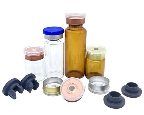 Small Glass Vials with Caps