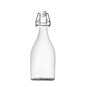 Clear Swing Top Glass Bottle