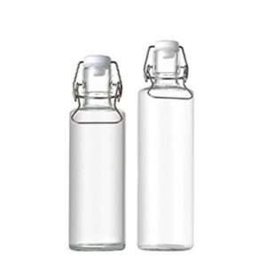 Glass Water Bottles With Flip Top