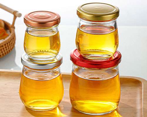 Honey Glass Jars with Lids