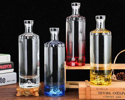 Round Glass Alcohol Bottles