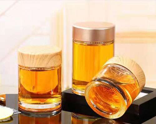 Round Glass Honey Bottles