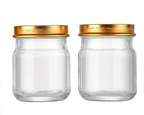 Small Honey Jars with Metal Lids