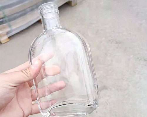 Clear Glass Juice Bottle