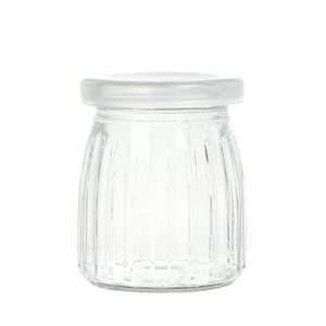 Pudding Clear Glass Jar With Lid