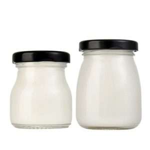 Small Glass Milk Jars