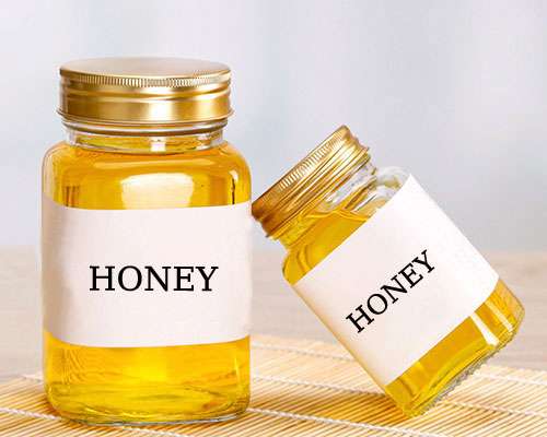 Square Custom Glass Honey Jars